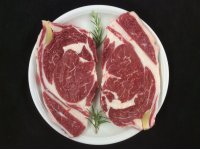 entrecot (tallat normal) de vedella morucha 2 unitats per safata 0.210-0.220 kg.