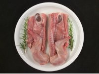 2 quarts espatlla conill - marcant els talls de 0.390-0.400 kg.