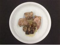 1/4 de conill amb bolets i aromes del montsec