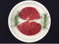 bistecs extra (tallat normal) de vedella morucha 2 unitats per safata 0.350-0.370 kg.